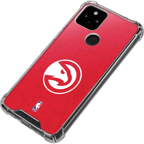 NBA Atlanta Hawks Distressed Google Pixel 5a 5G Clear Case